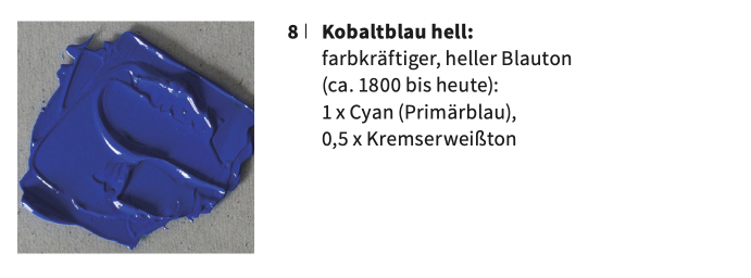 Farbprobe und falsches Mischverhältnis im Heft
